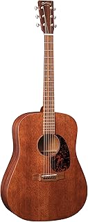 Martin Guitar D-15M with Gig Bag, Acoustic Guitar for the Working Musician, Mahogany Construction, Satin Finish