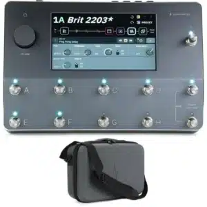 Neural DSP Quad Cortex Quad-Core Digital Effects Modeler Profiling Floorboard with Gig Case