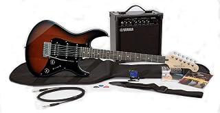 Yamaha GigMaker EG Electric Guitar Pack with Amplifier, Gig Bag, Tuner, Cable, Strap and Picks - Old Violin Sunburst